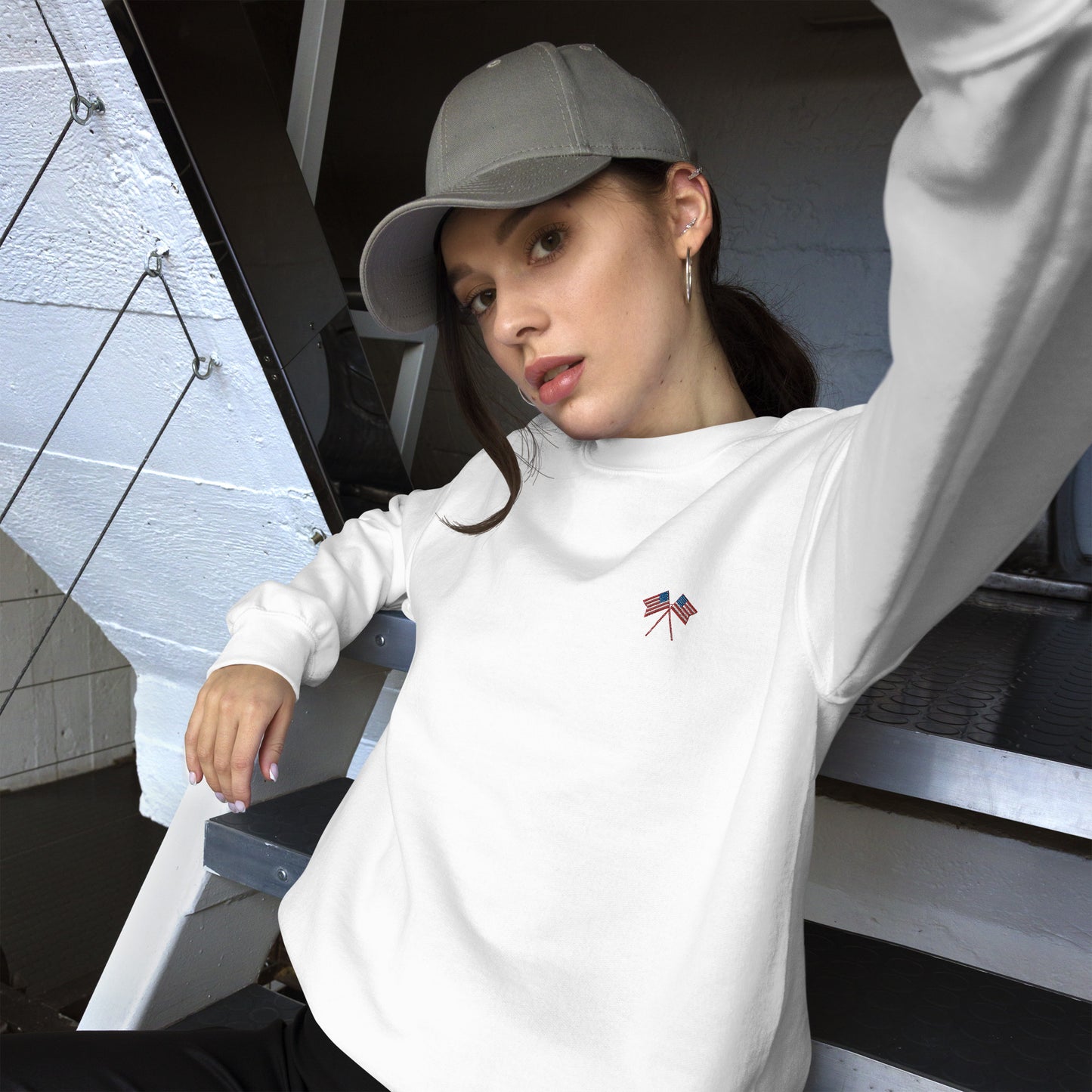 American Flag Unisex Sweatshirt - Activewear Well