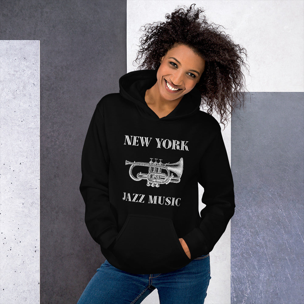 New York Jazz Unisex Hoodie - Activewear Well
