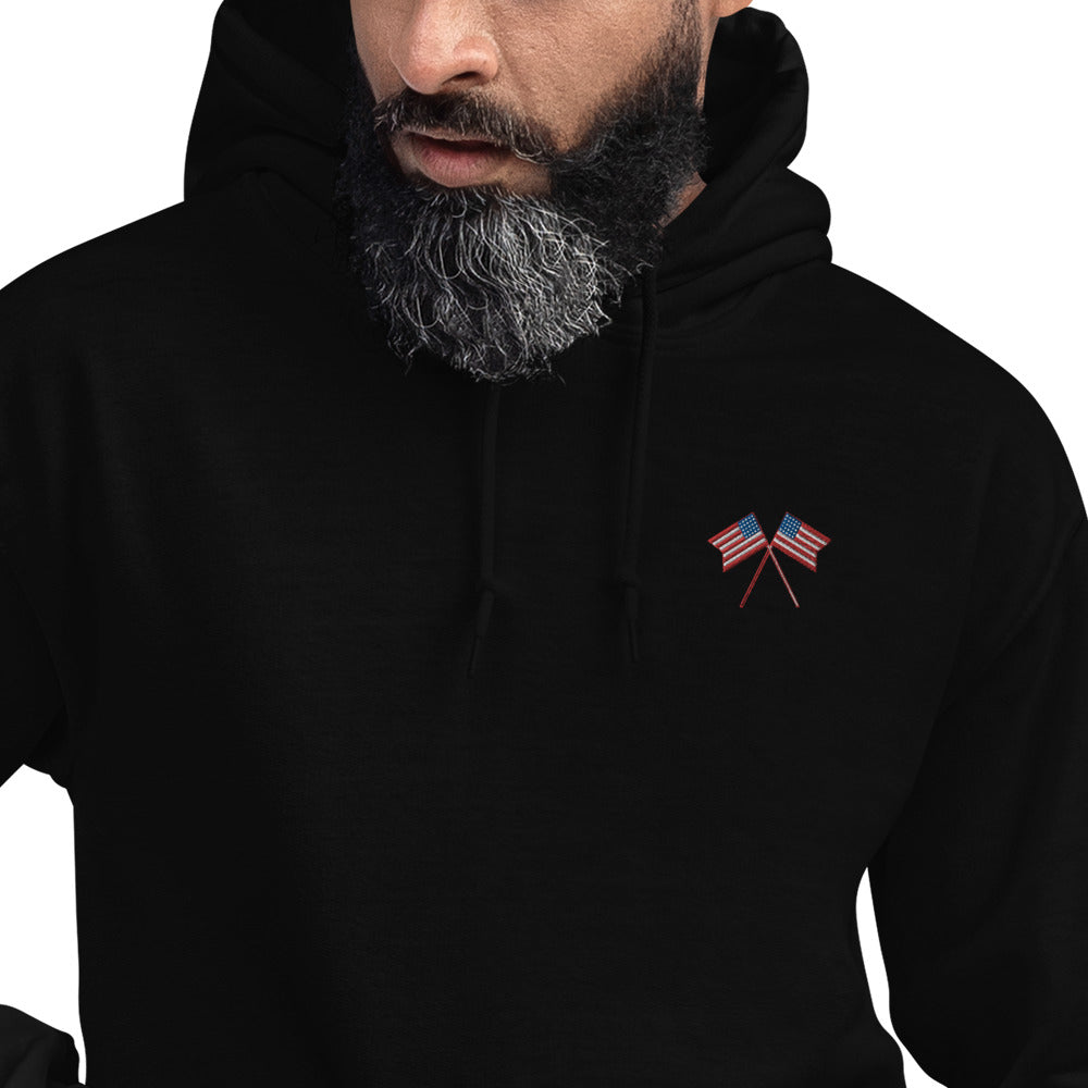 American Flag Men/Unisex Hoodie - Activewear Well