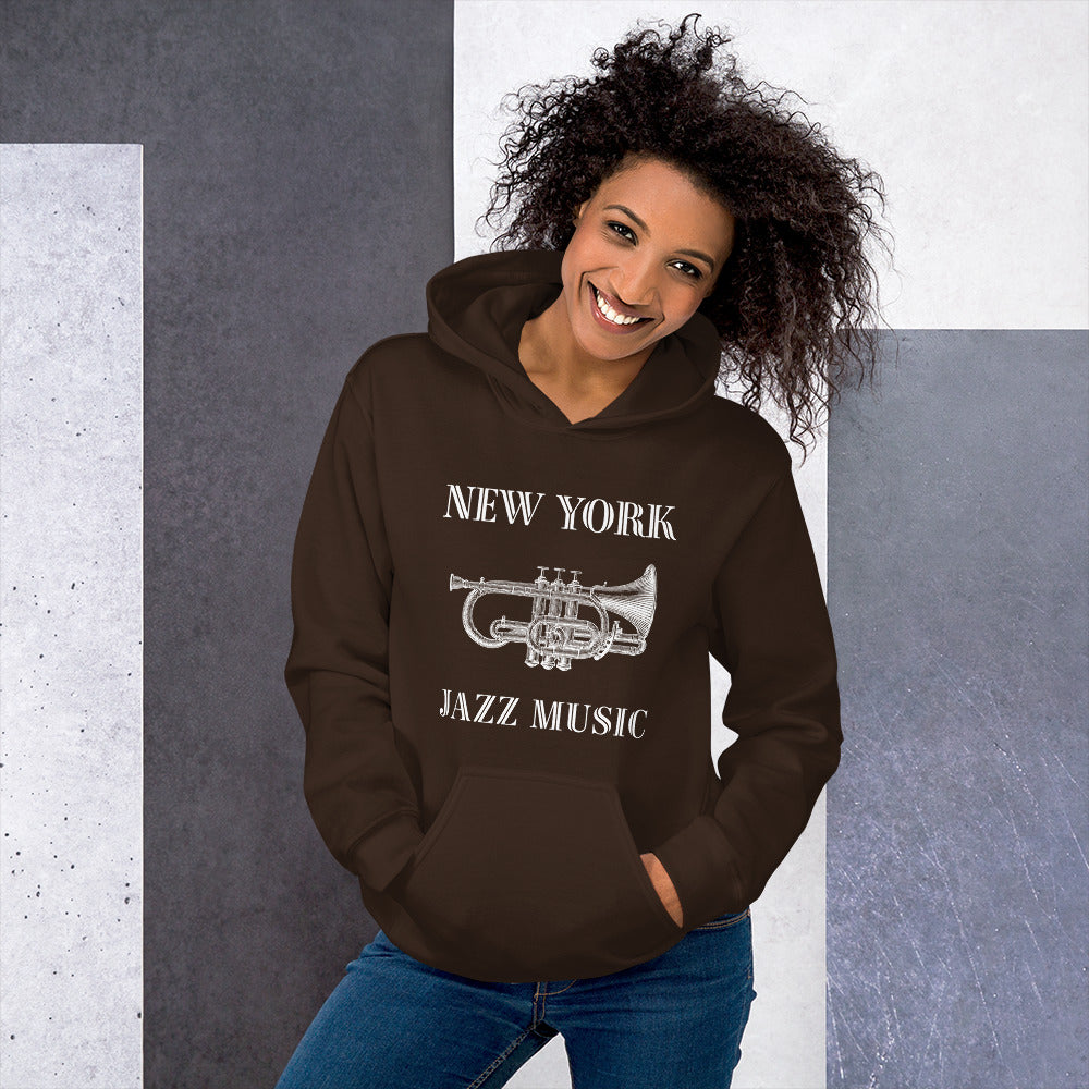 New York Jazz Unisex Hoodie - Activewear Well
