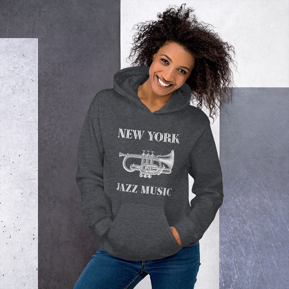 New York Jazz Unisex Hoodie - Activewear Well