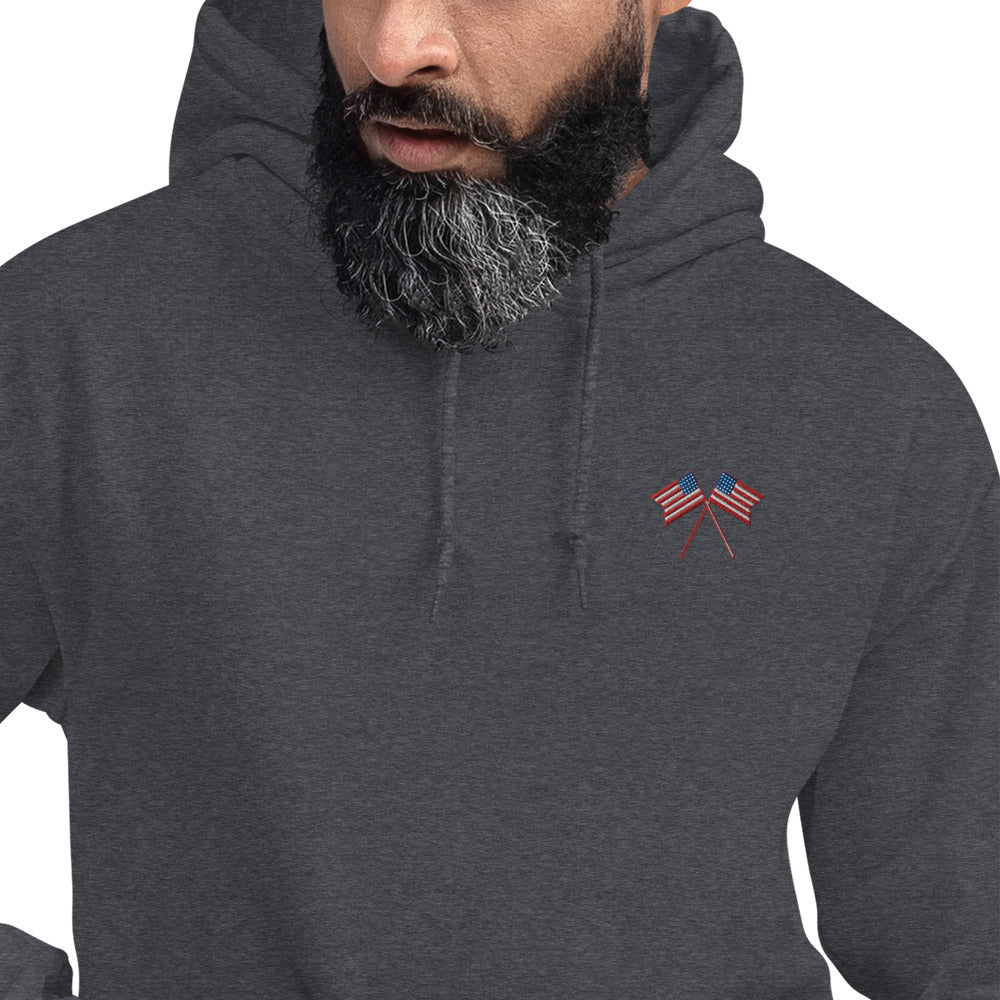 American Flag Men/Unisex Hoodie - Activewear Well