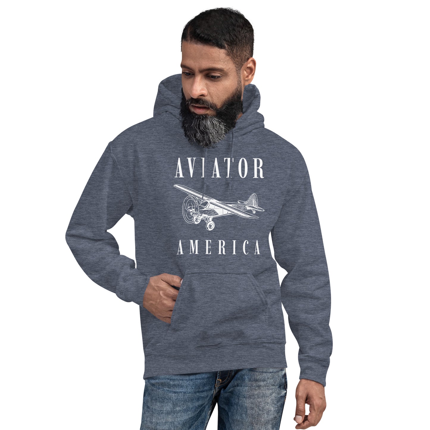 Aviator Men/Unisex Hoodie - Activewear Well