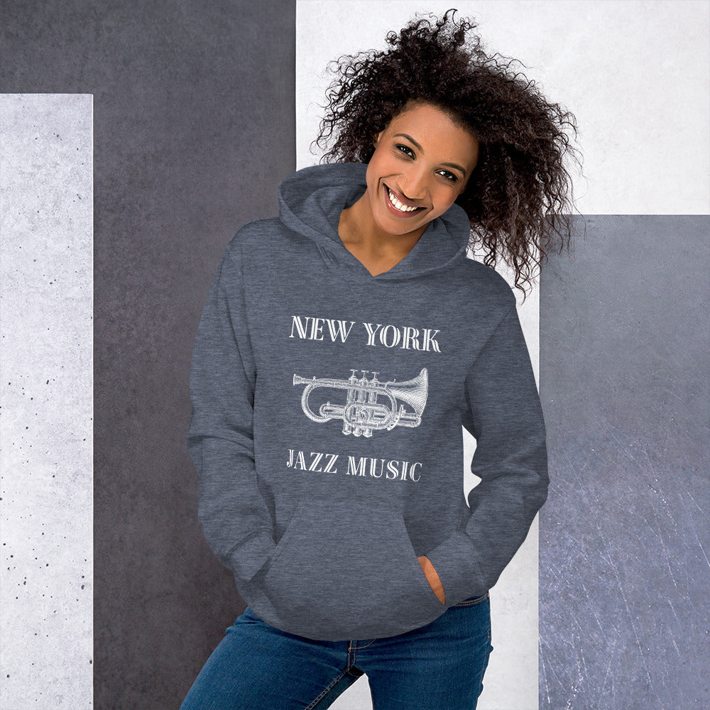 New York Jazz Unisex Hoodie - Activewear Well