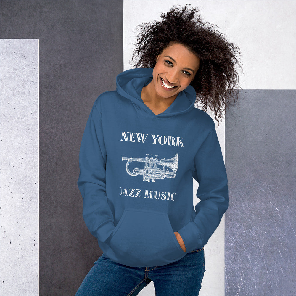 New York Jazz Unisex Hoodie - Activewear Well