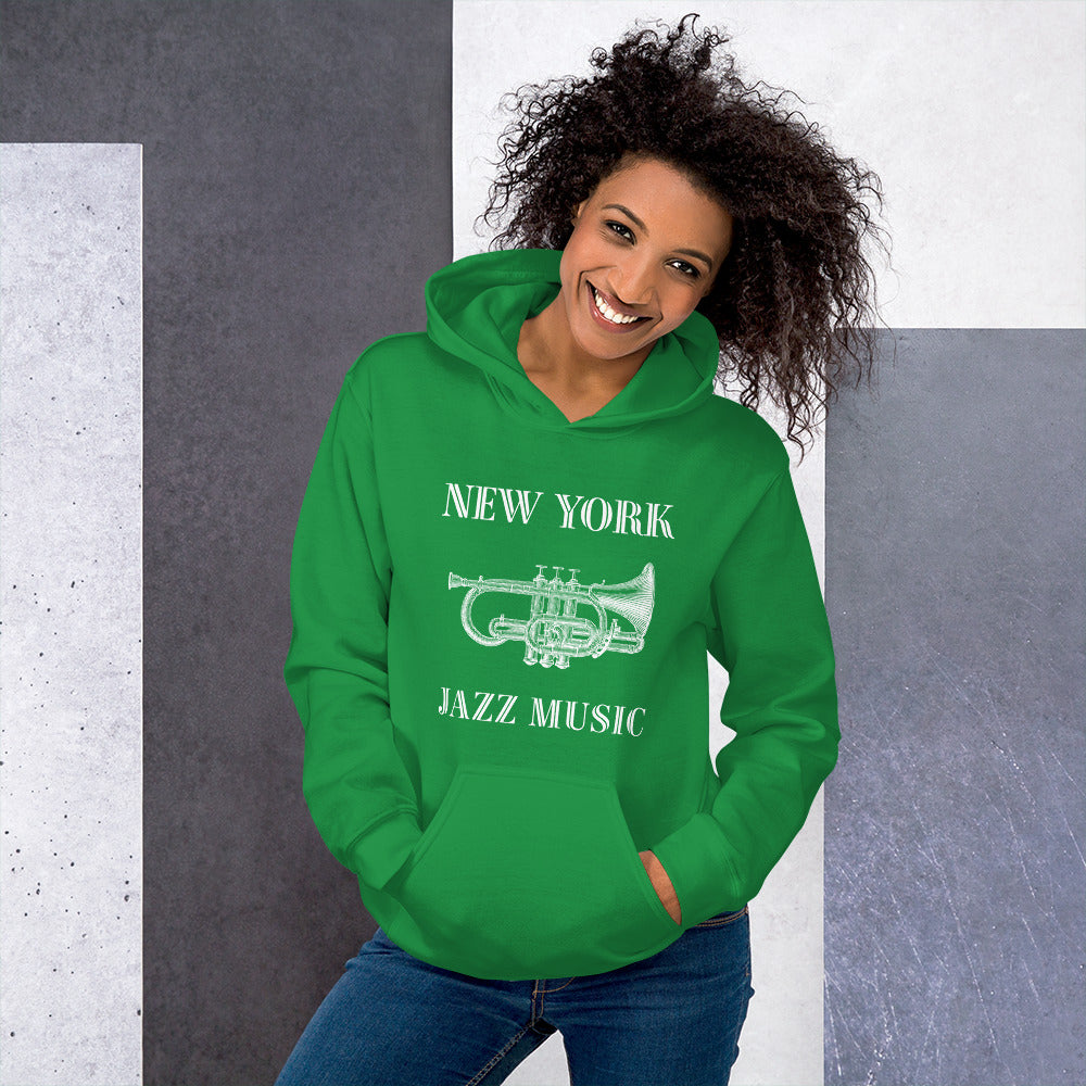 New York Jazz Unisex Hoodie - Activewear Well