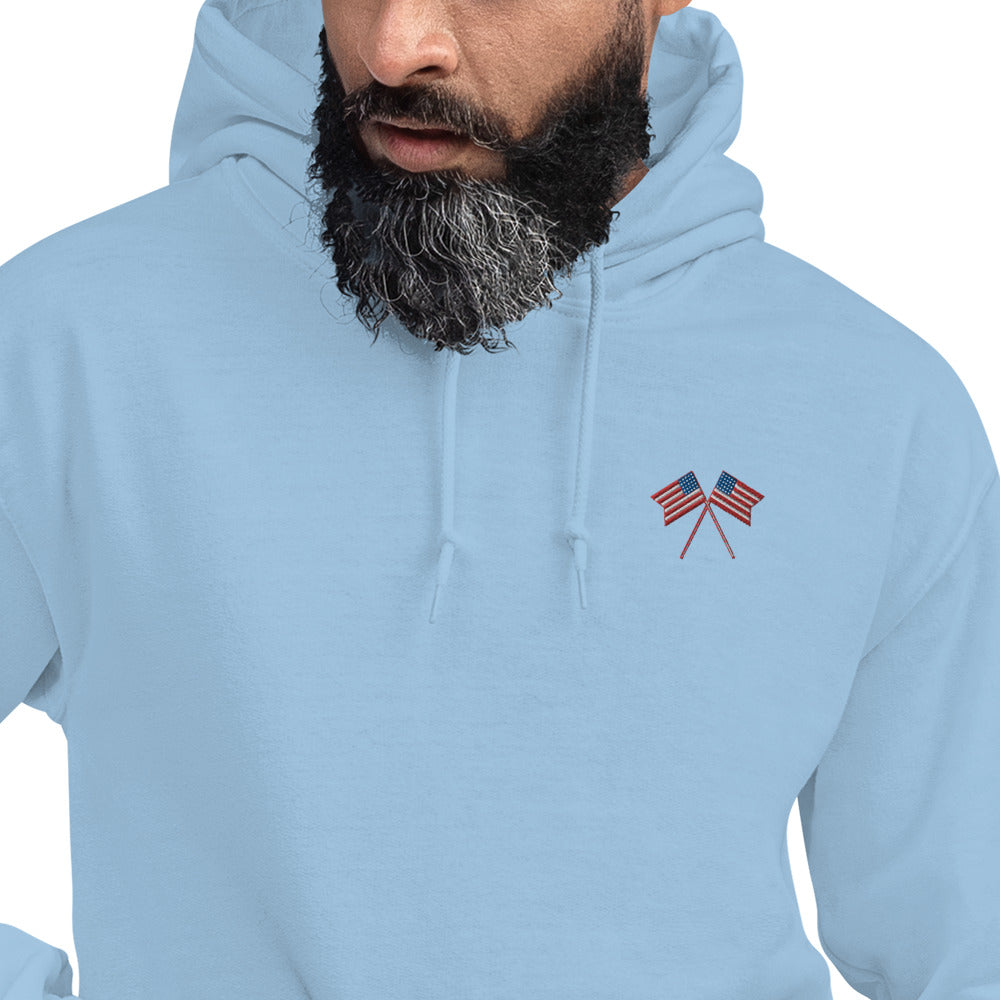American Flag Men/Unisex Hoodie - Activewear Well
