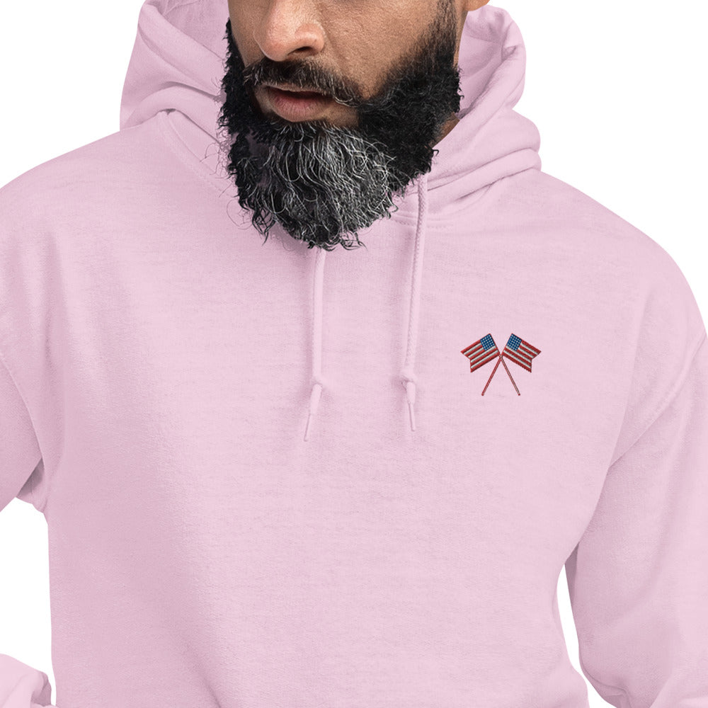 American Flag Men/Unisex Hoodie - Activewear Well