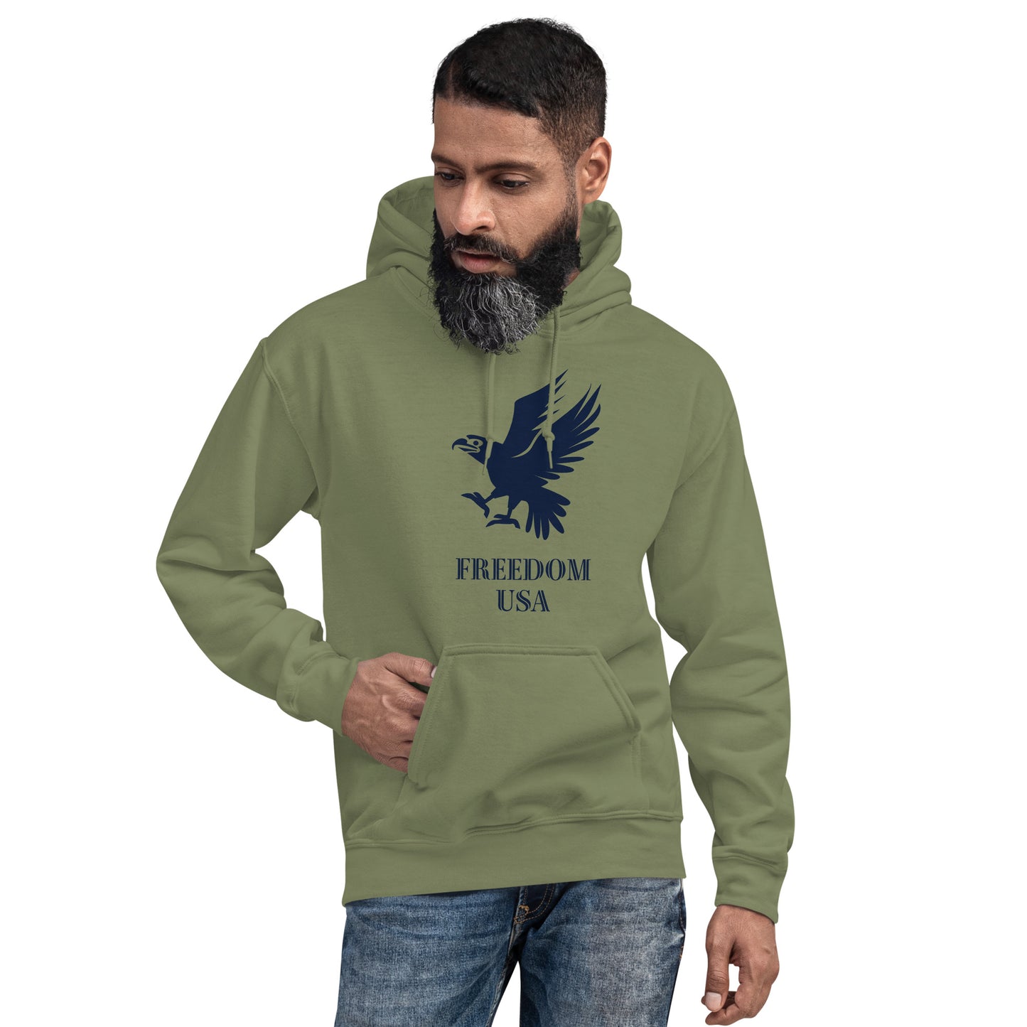 US Eagle Unisex Hoodie - Activewear Well