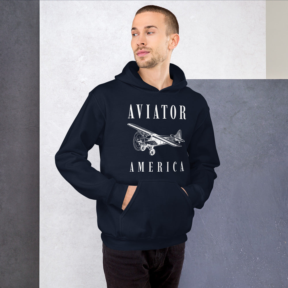 Aviator Men/Unisex Hoodie - Activewear Well