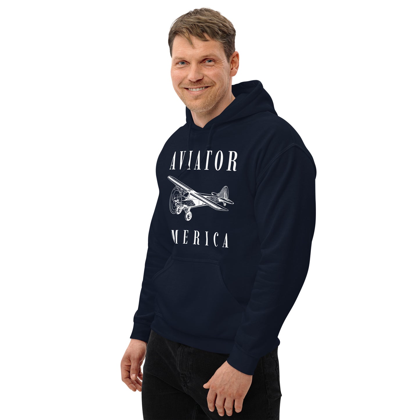 Aviator Men/Unisex Hoodie - Activewear Well