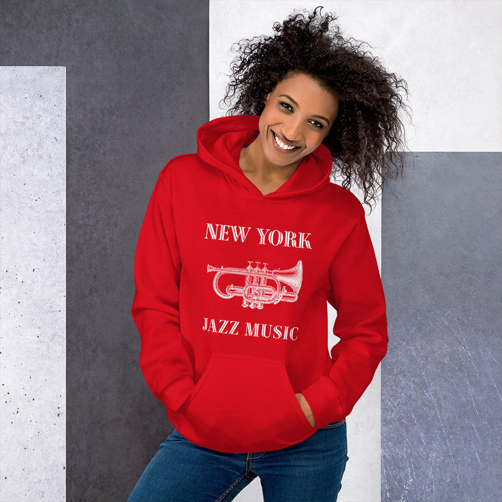 New York Jazz Unisex Hoodie - Activewear Well