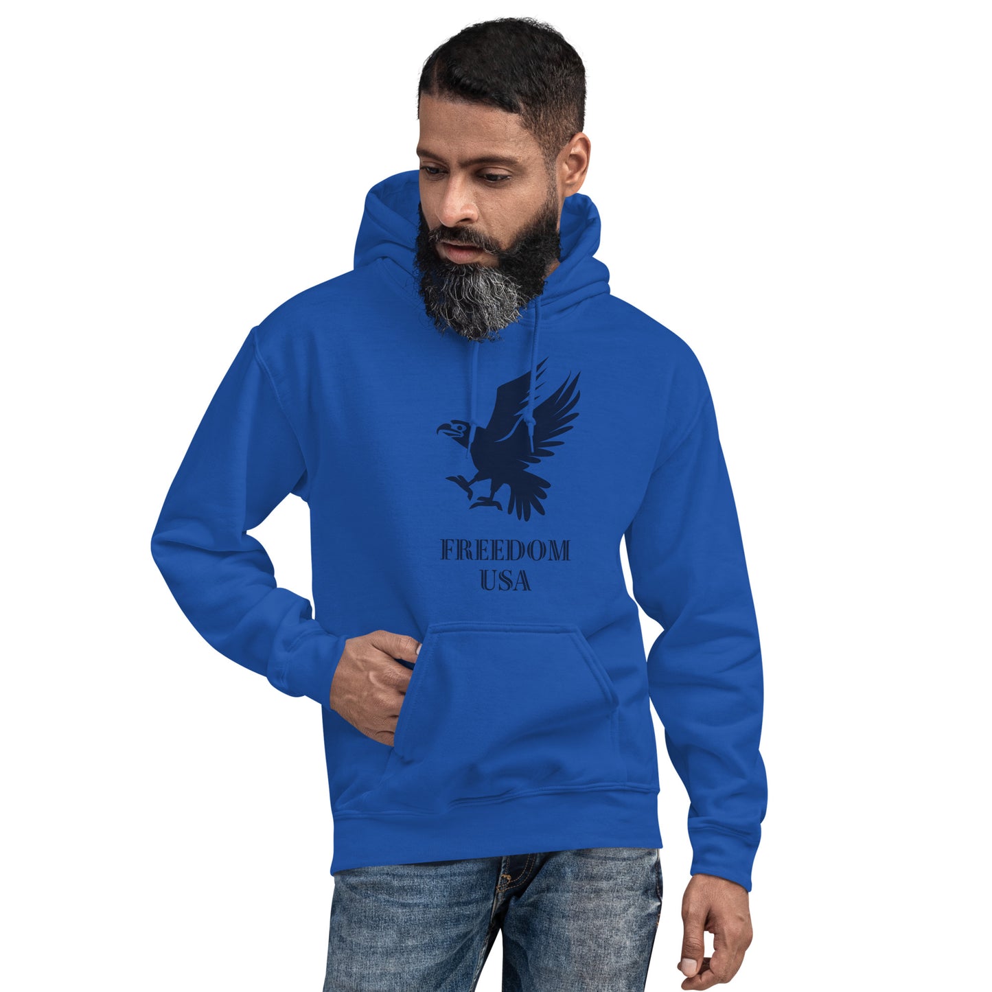 US Eagle Unisex Hoodie - Activewear Well