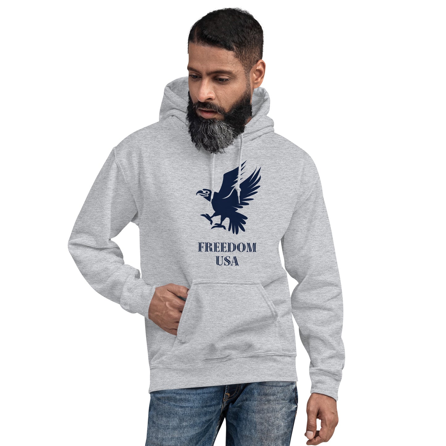 US Eagle Unisex Hoodie - Activewear Well