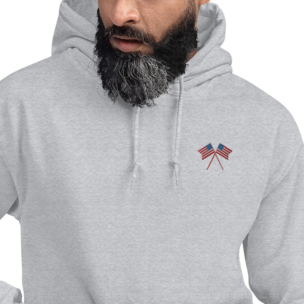 American Flag Men/Unisex Hoodie - Activewear Well