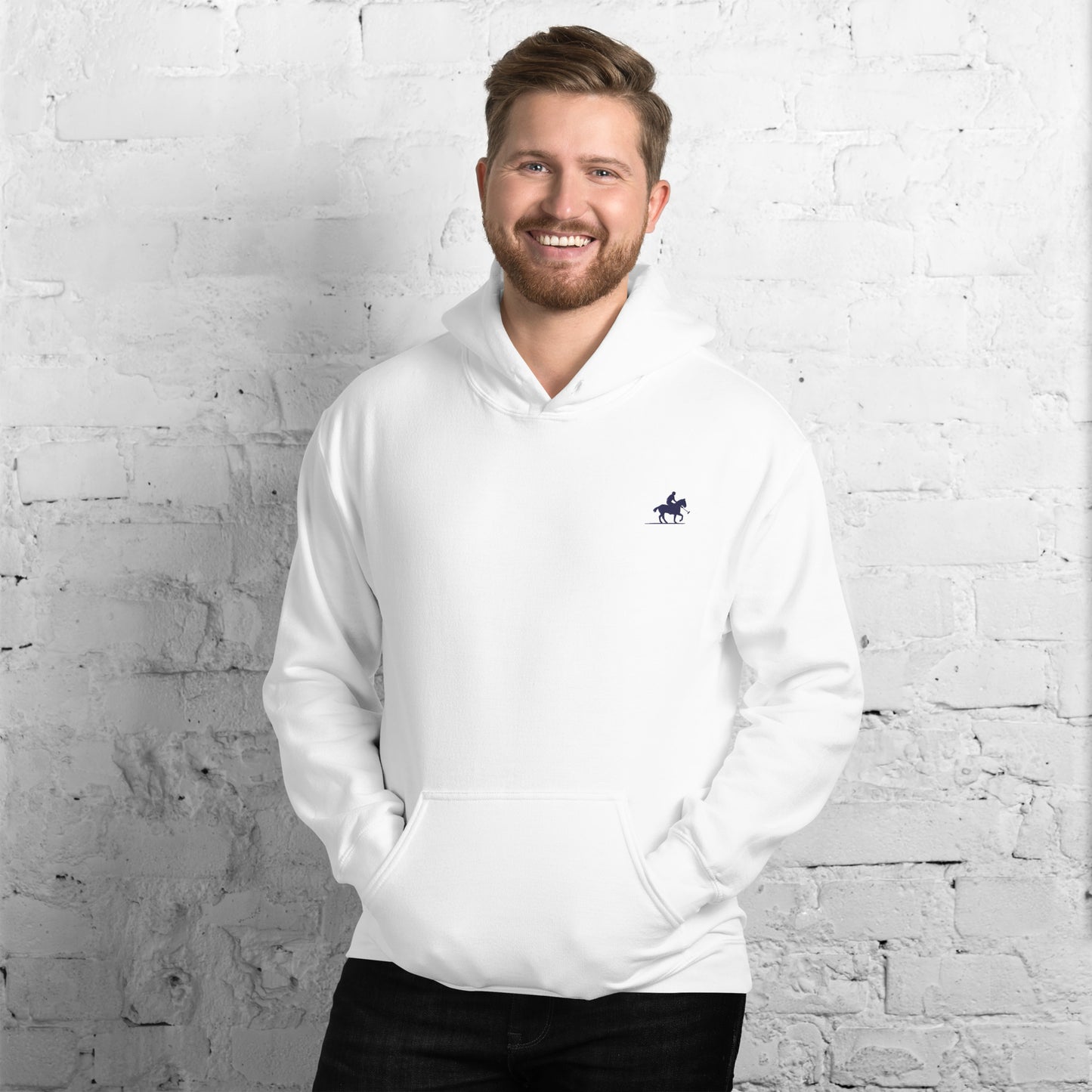 Polo Player Men/Unisex Hoodie - Activewear Well