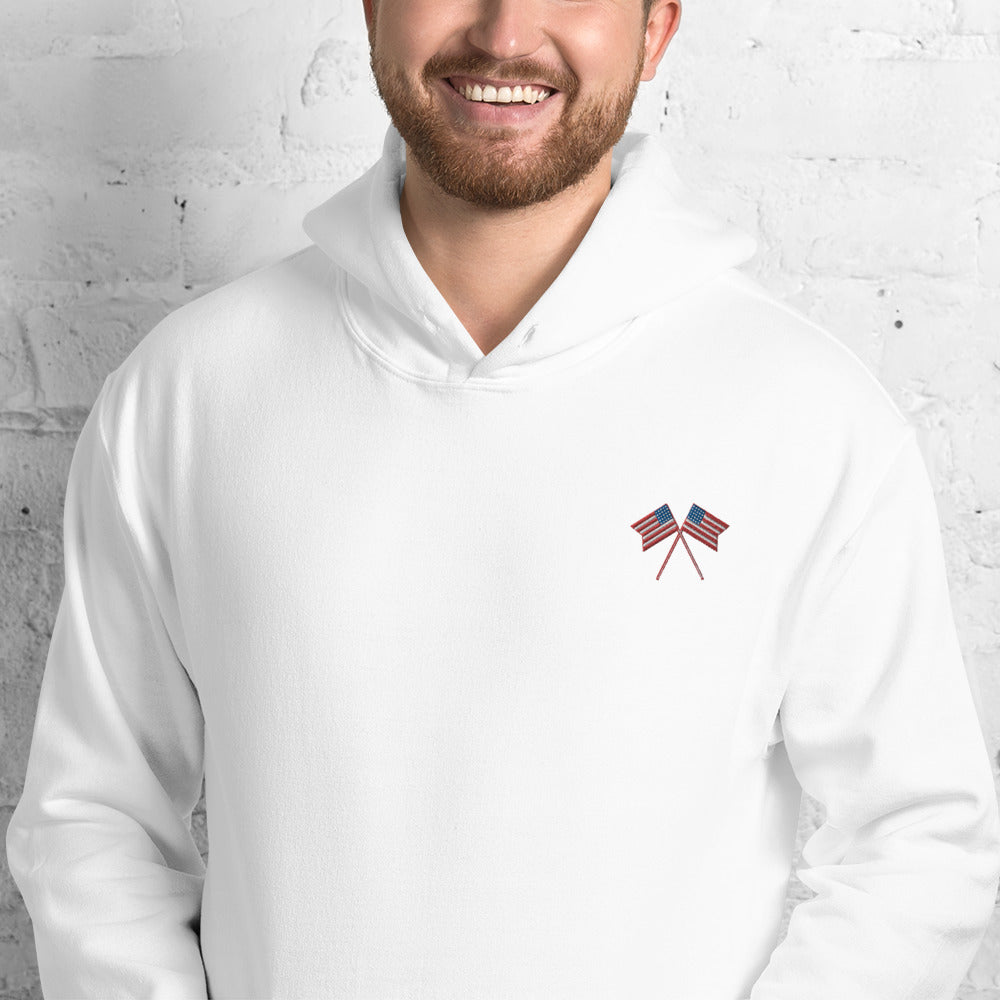 American Flag Men/Unisex Hoodie - Activewear Well