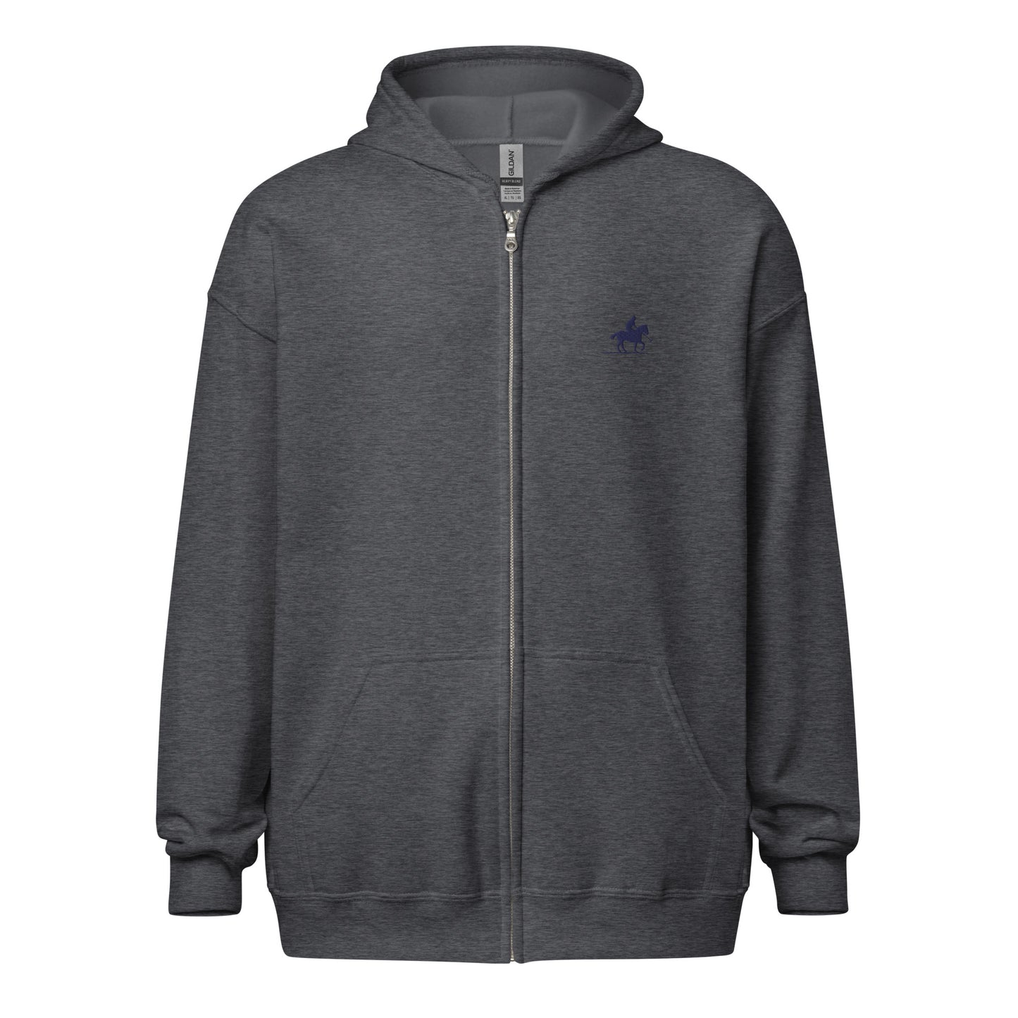 Polo Player Men/Unisex Heavy Blend Zip Hoodie - Activewear Well