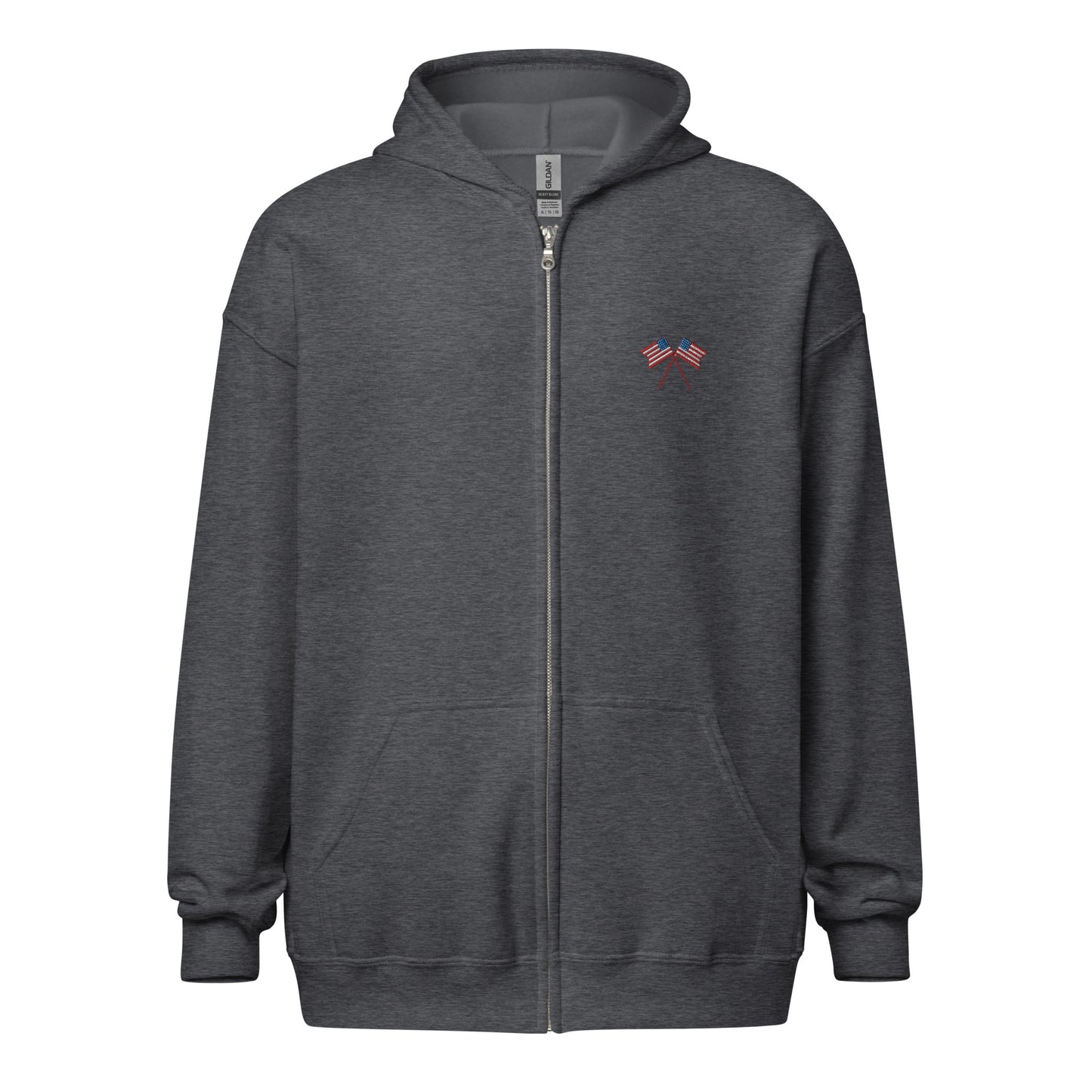 American Flag Fleece Full-Zip Hoodie - Activewear Well