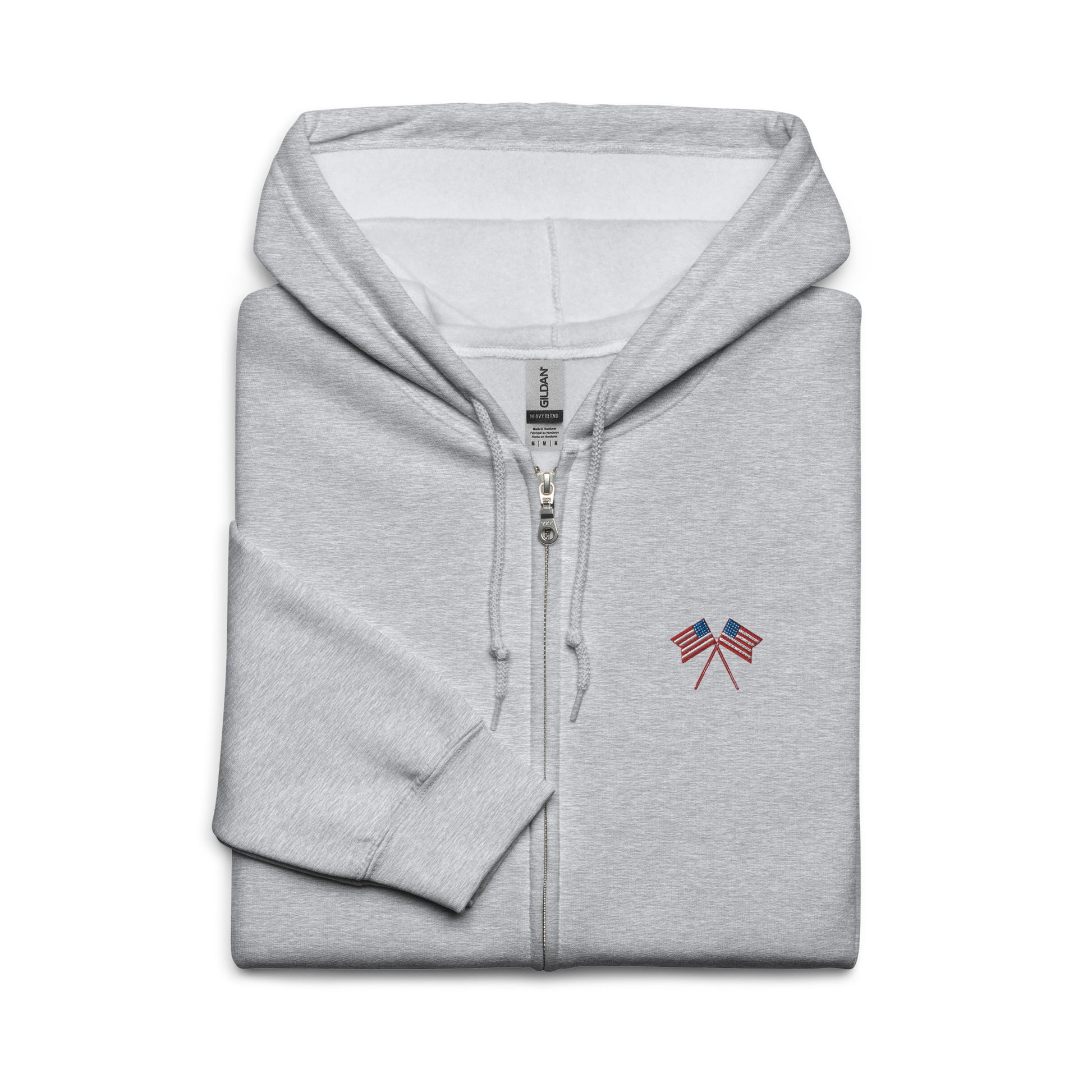 American Flag Fleece Full-Zip Hoodie - Activewear Well