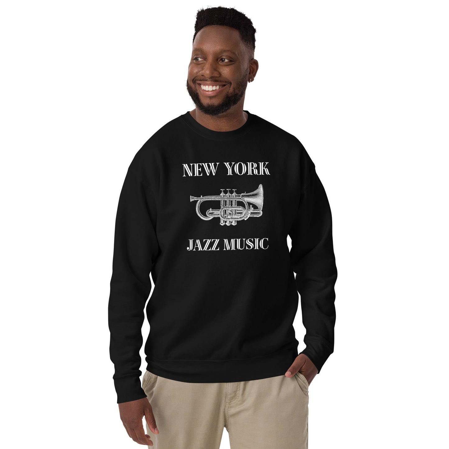 New York Jazz Unisex Premium Sweatshirt - Activewear Well