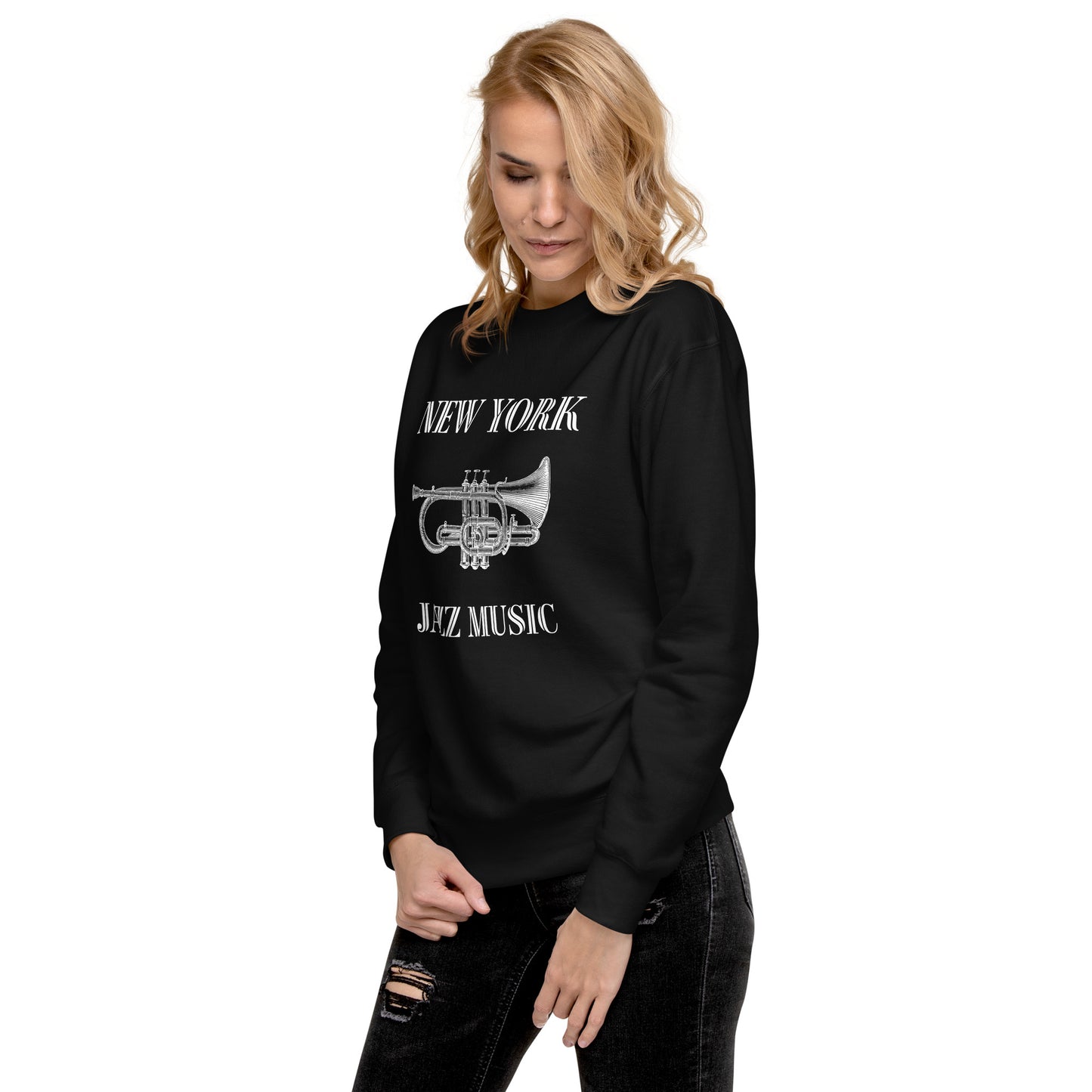 New York Jazz Unisex Premium Sweatshirt - Activewear Well