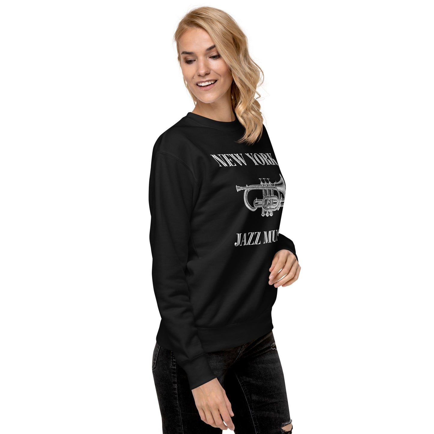 New York Jazz Unisex Premium Sweatshirt - Activewear Well