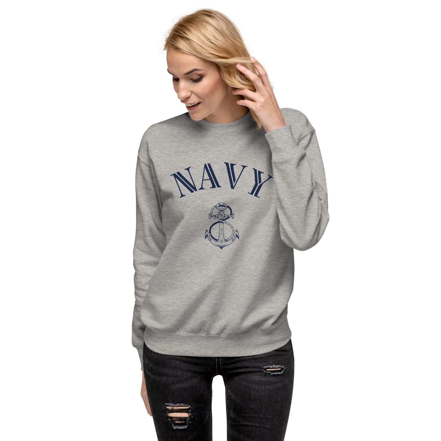 US Navy Unisex Premium Sweatshirt - Activewear Well