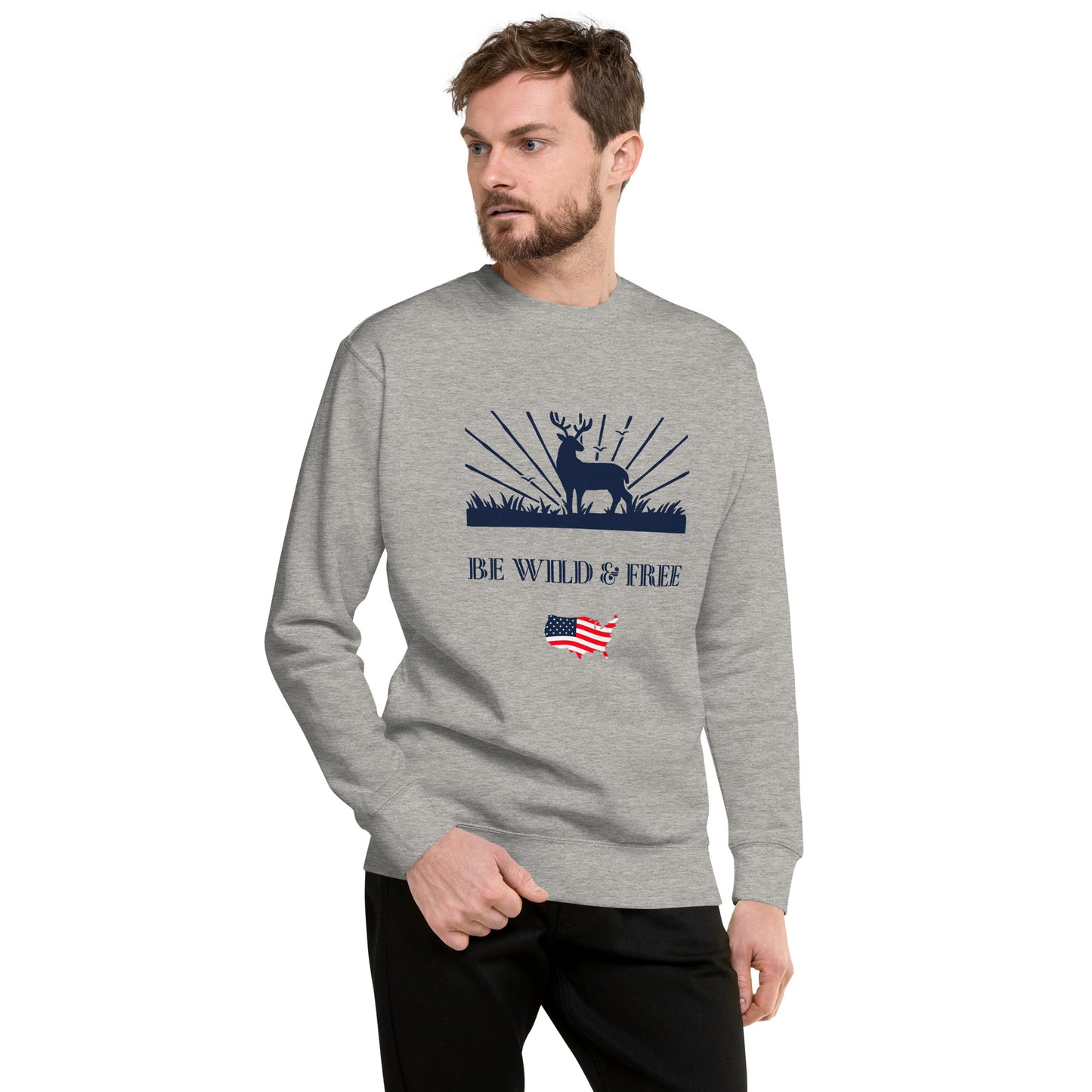 Be Wild & Free Unisex Premium Sweatshirt - Activewear Well