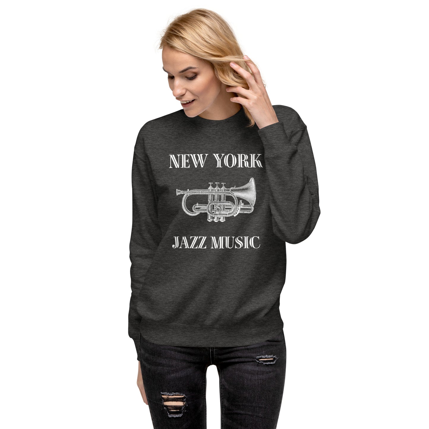 New York Jazz Unisex Premium Sweatshirt - Activewear Well
