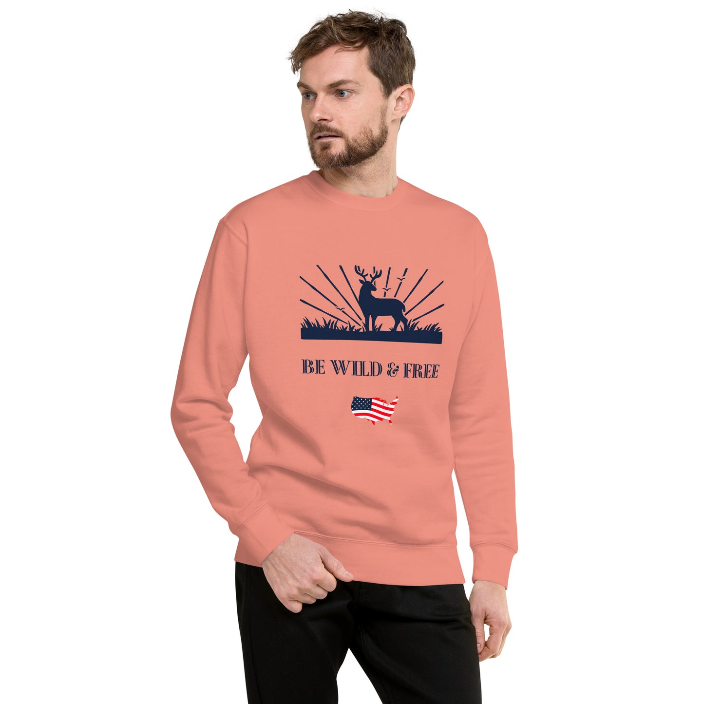 Be Wild & Free Unisex Premium Sweatshirt - Activewear Well