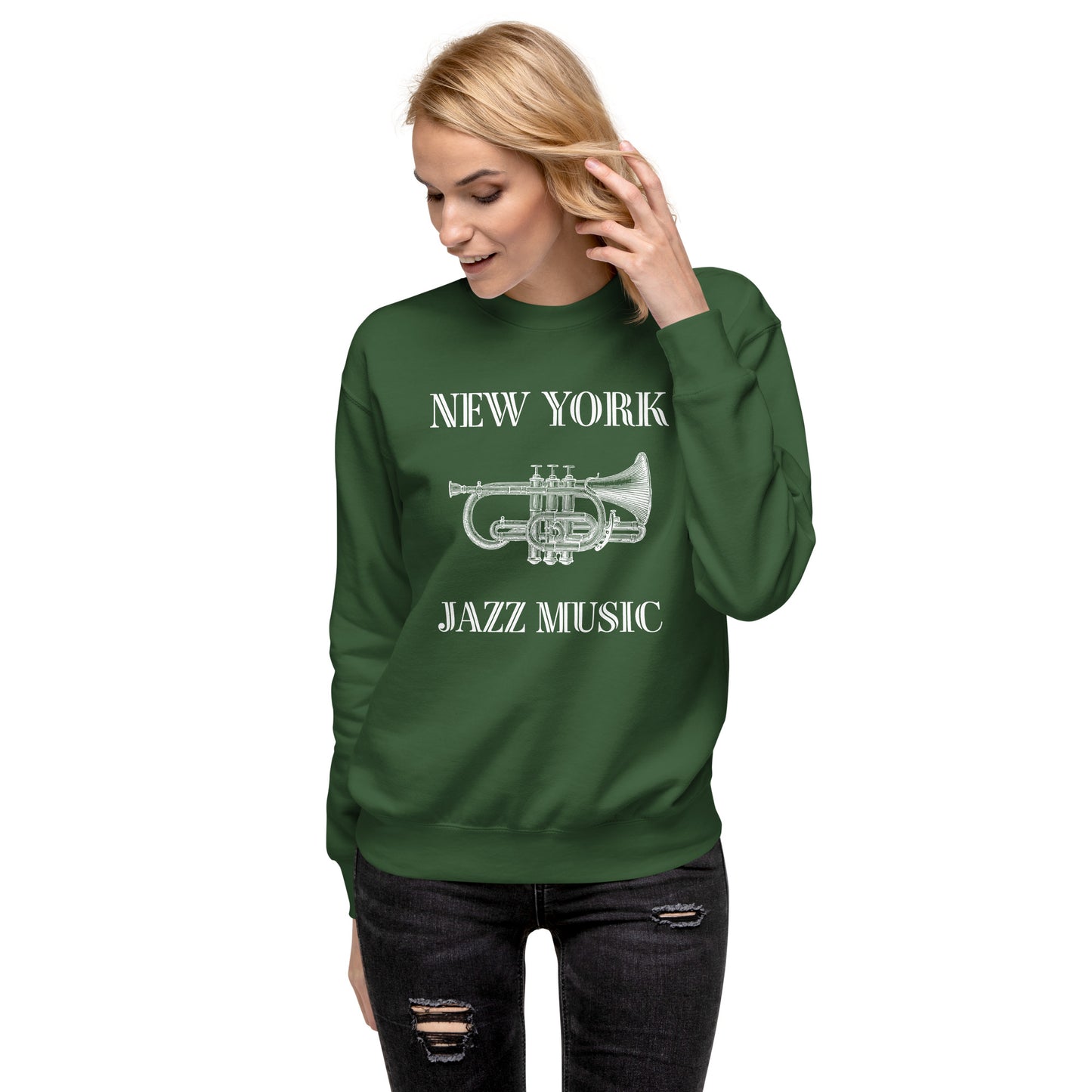 New York Jazz Unisex Premium Sweatshirt - Activewear Well