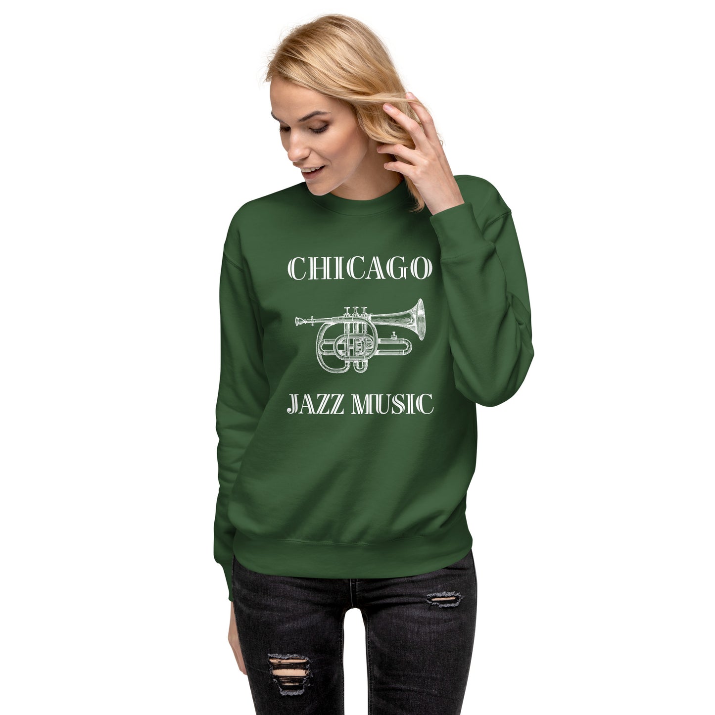 Chicago Jazz Unisex Premium Sweatshirt - Activewear Well