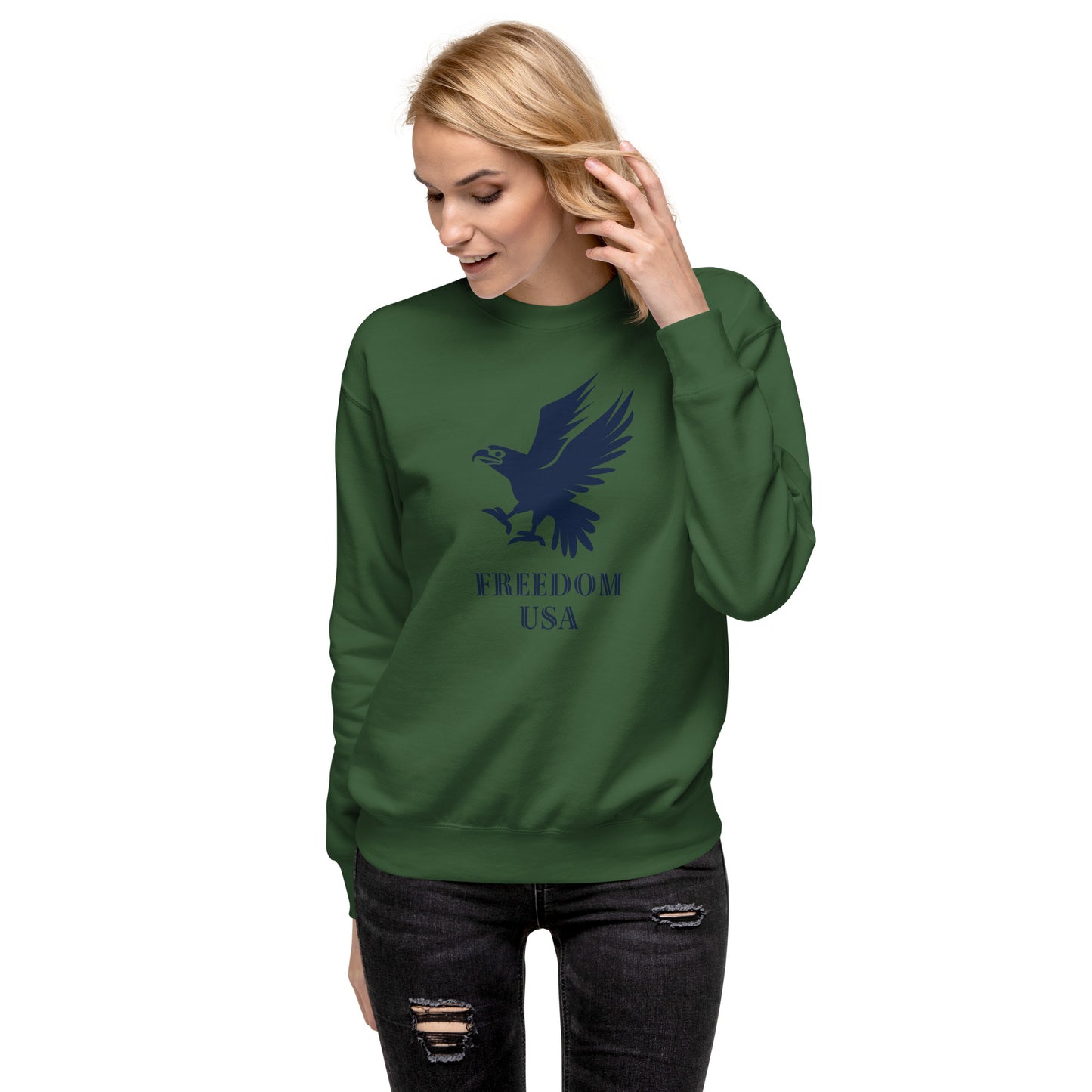 US Eagle Unisex Premium Sweatshirt - Activewear Well