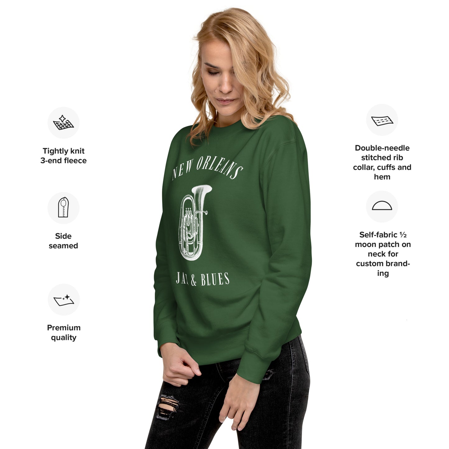 New Orleans Jazz Unisex Premium Sweatshirt - Activewear Well