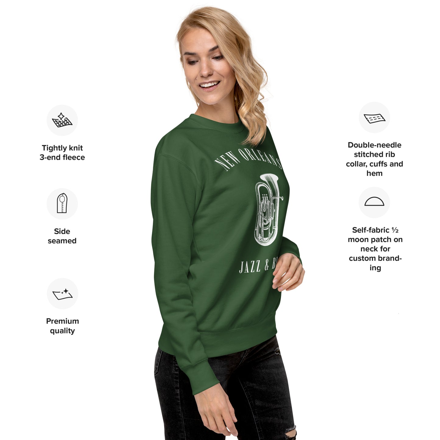 New Orleans Jazz Unisex Premium Sweatshirt - Activewear Well