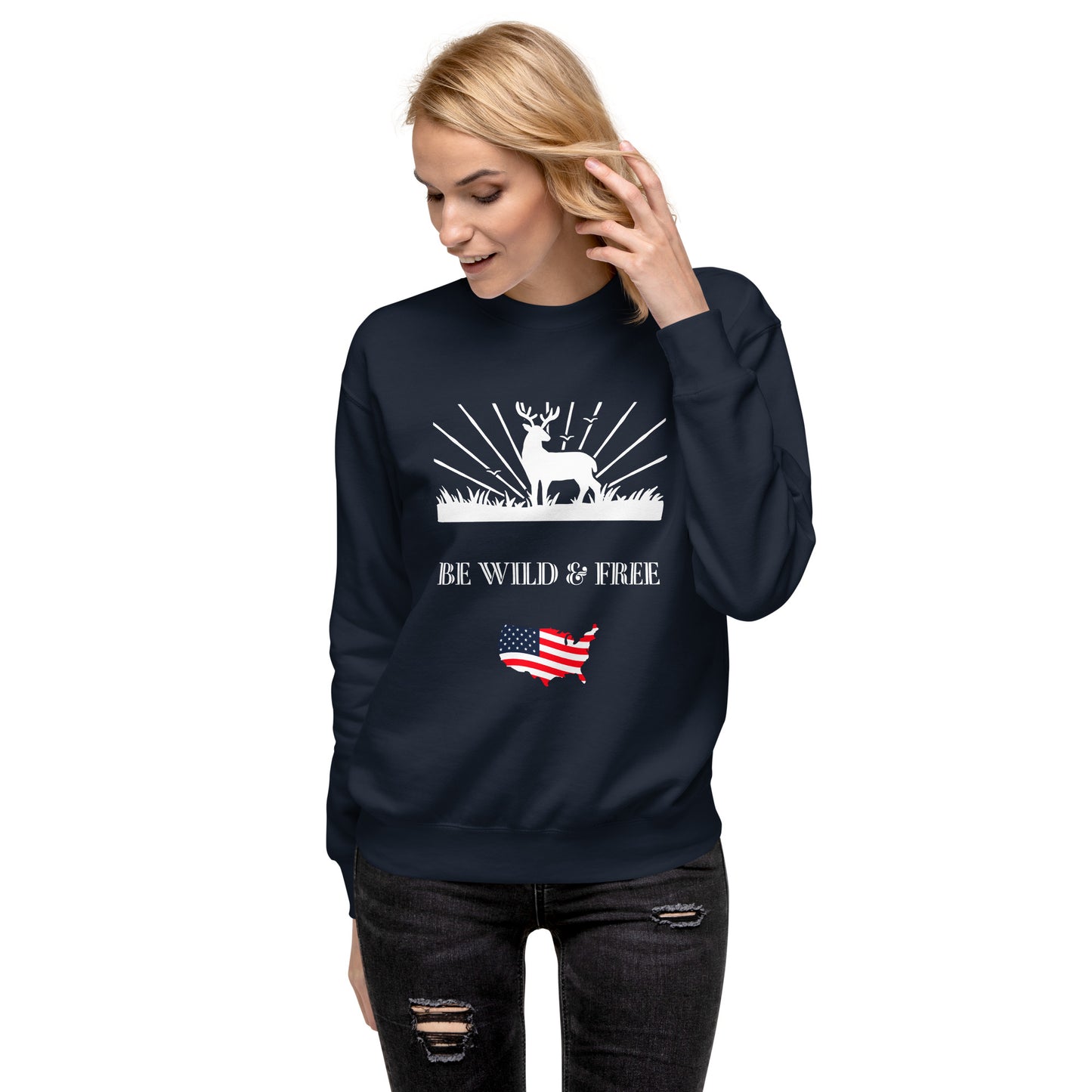 Wild & Free Unisex Premium Sweatshirt - Activewear Well