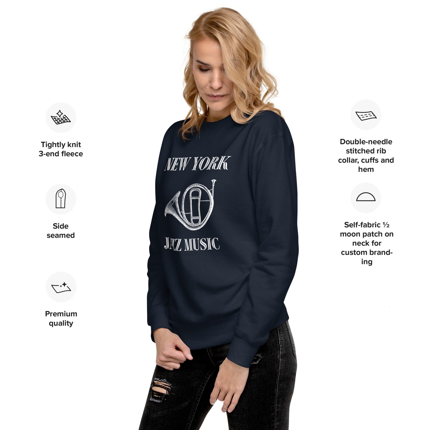 Big Band Jazz Unisex Premium Sweatshirt - Activewear Well