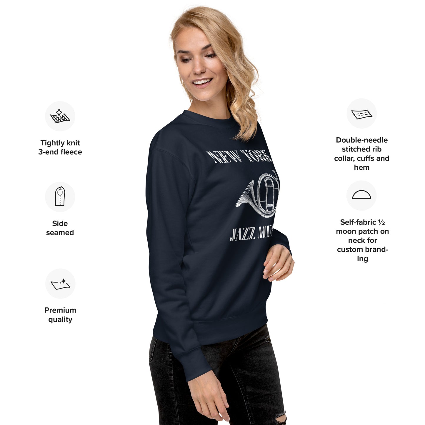 Big Band Jazz Unisex Premium Sweatshirt - Activewear Well