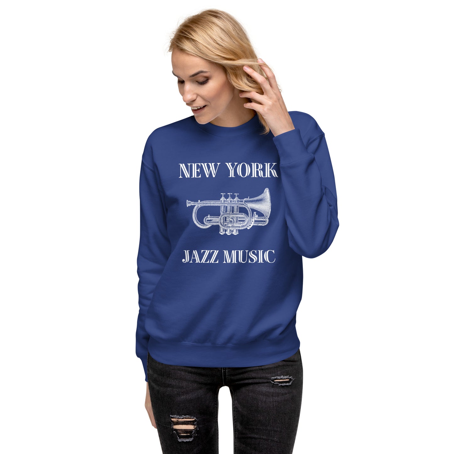 New York Jazz Unisex Premium Sweatshirt - Activewear Well
