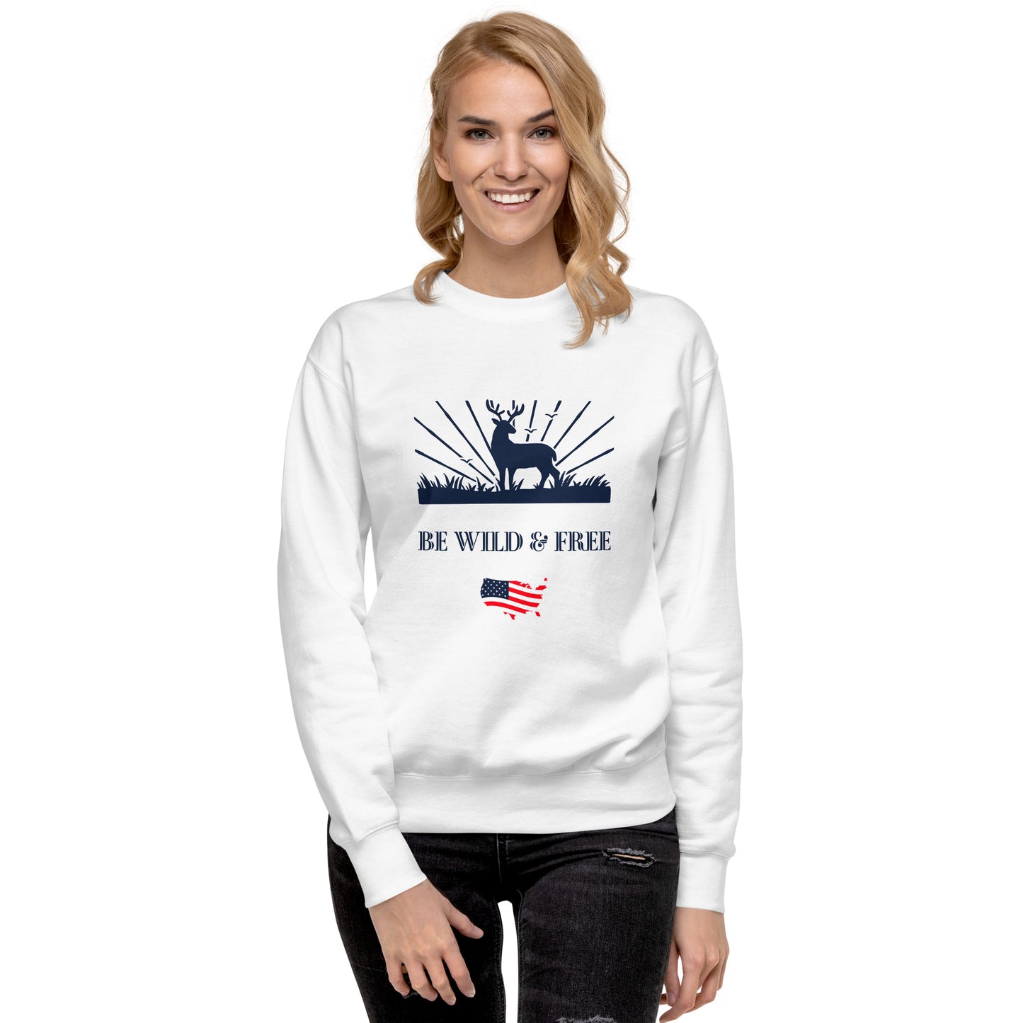 Be Wild & Free Unisex Premium Sweatshirt - Activewear Well
