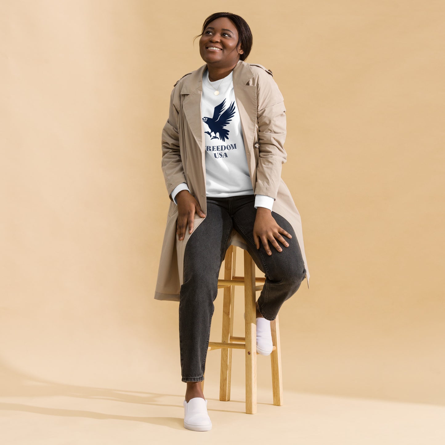US Eagle Unisex Premium Sweatshirt - Activewear Well