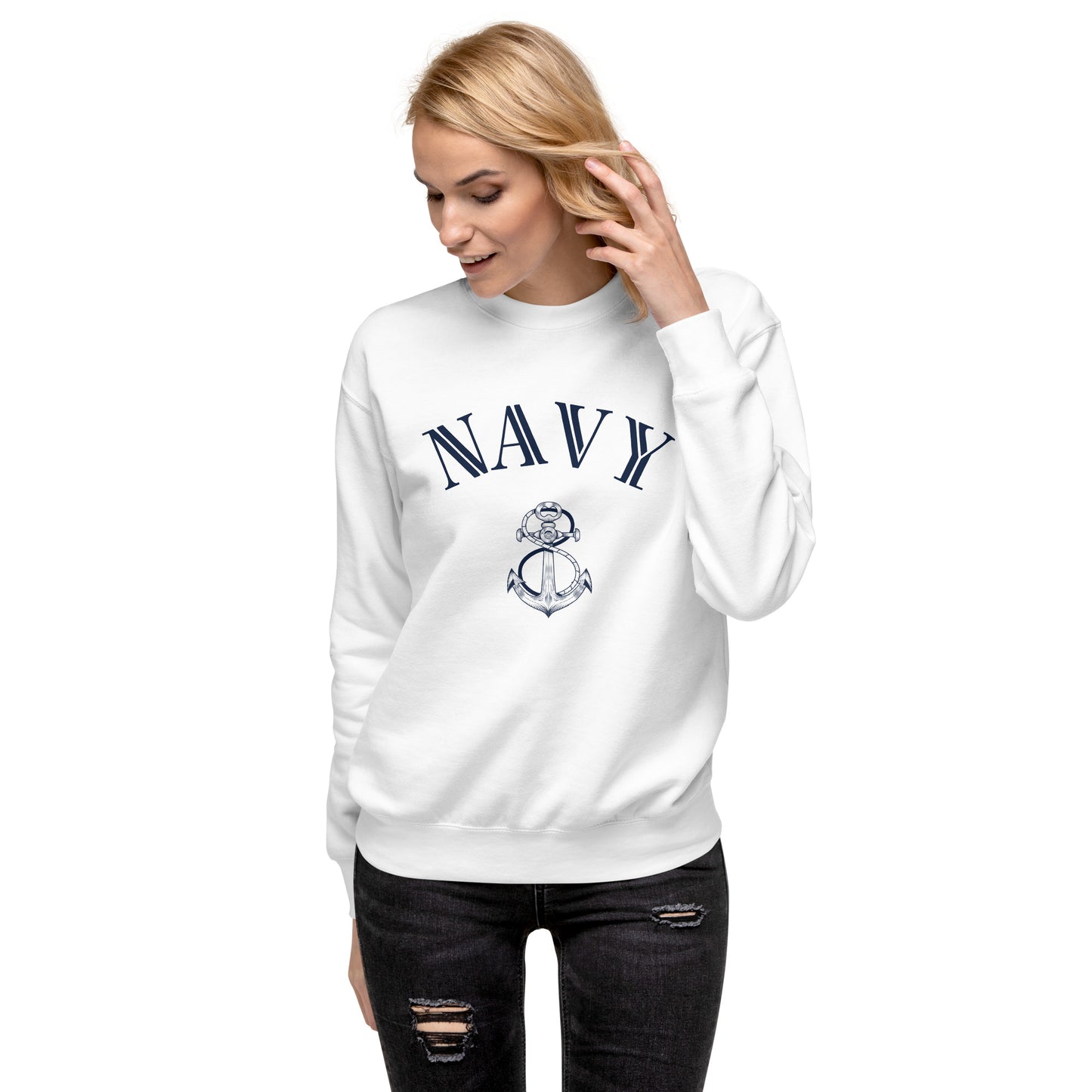US Navy Unisex Premium Sweatshirt - Activewear Well