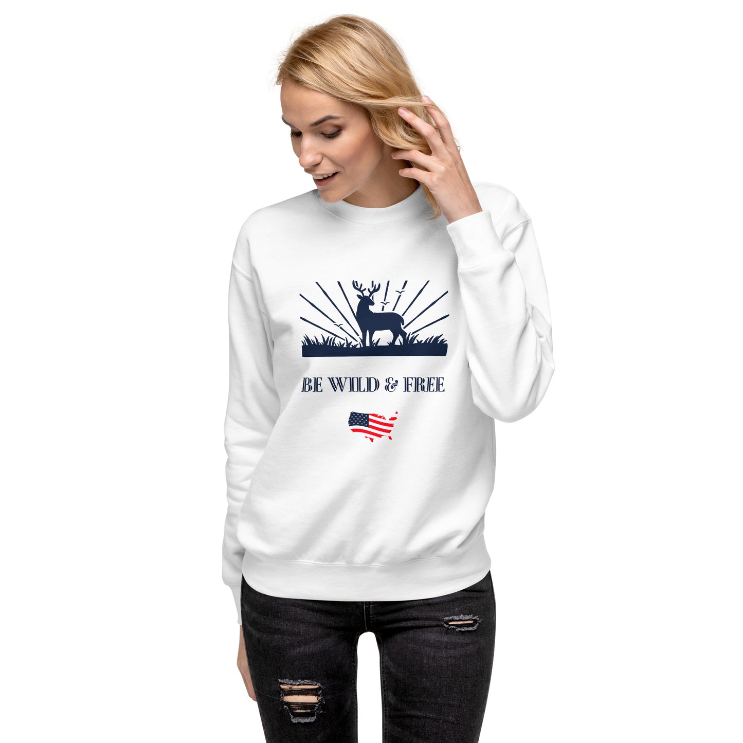 Be Wild & Free Unisex Premium Sweatshirt - Activewear Well