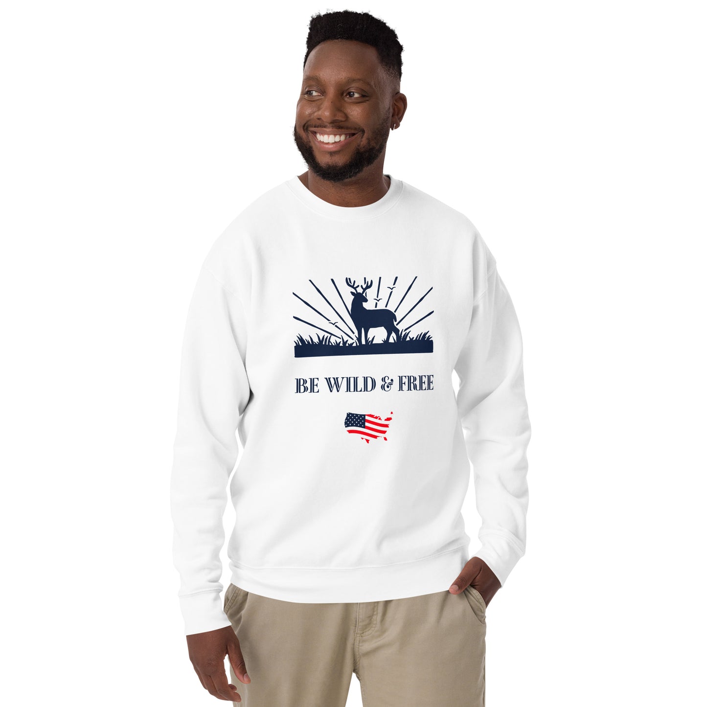 Be Wild & Free Unisex Premium Sweatshirt - Activewear Well