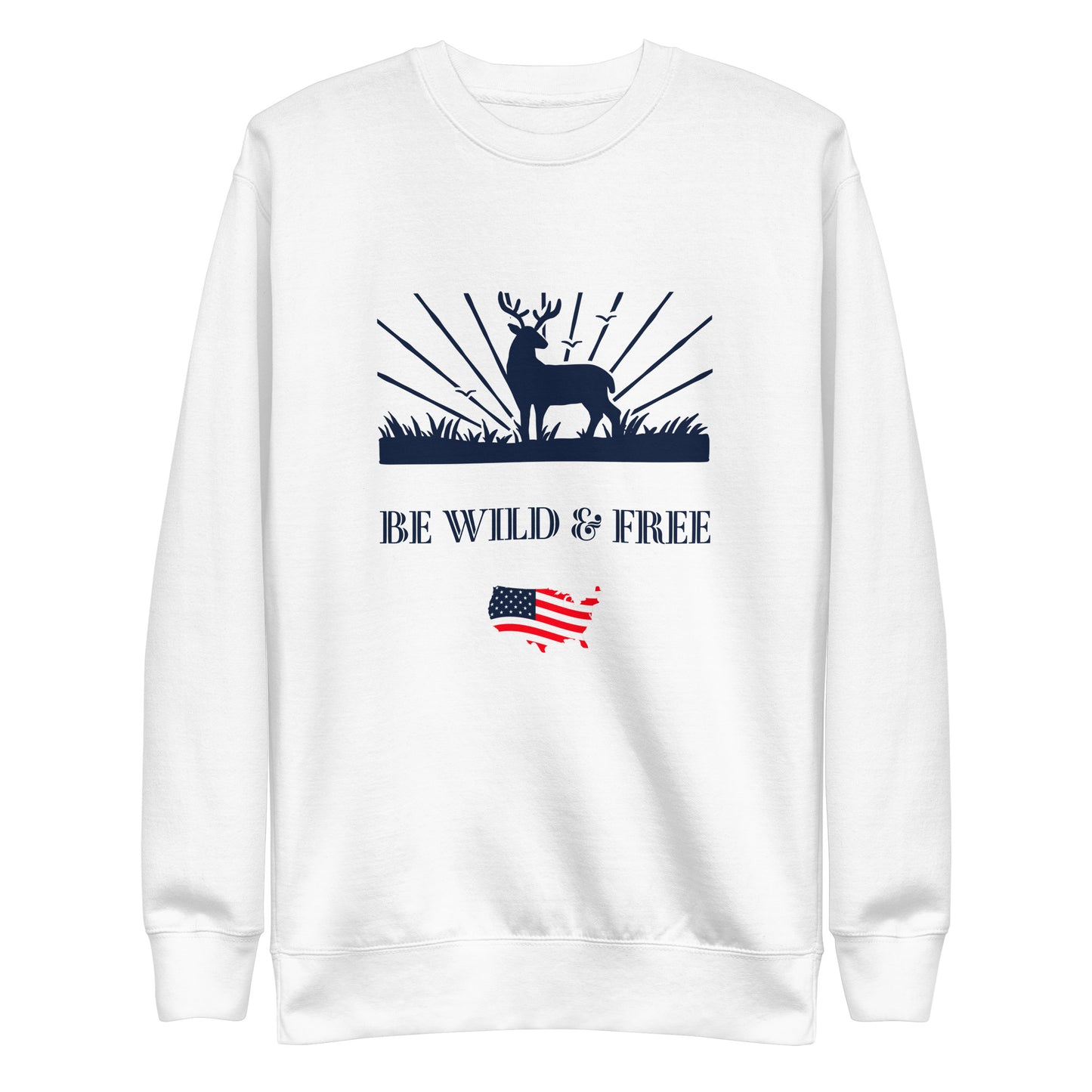 Be Wild & Free Unisex Premium Sweatshirt - Activewear Well