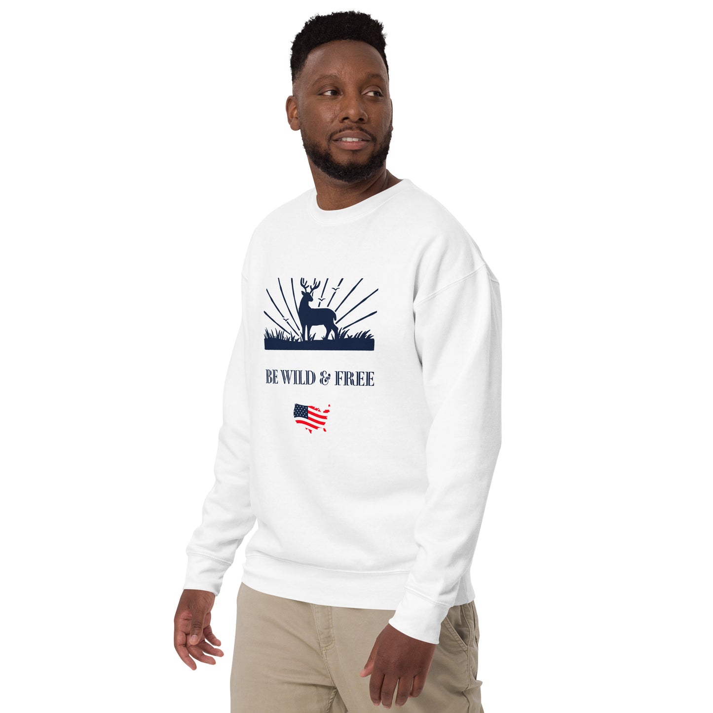Be Wild & Free Unisex Premium Sweatshirt - Activewear Well
