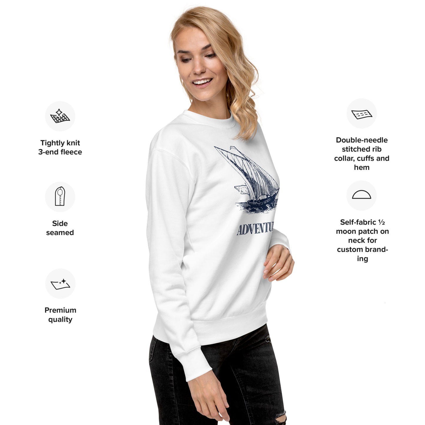 Ocean Adventure Unisex Premium Sweatshirt - Activewear Well