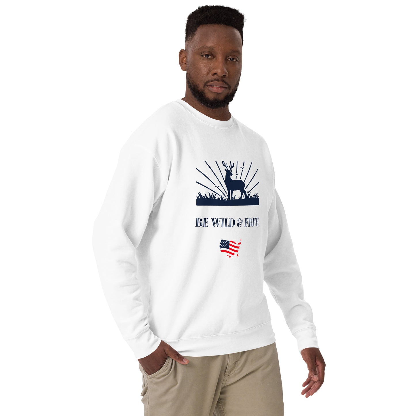 Be Wild & Free Unisex Premium Sweatshirt - Activewear Well