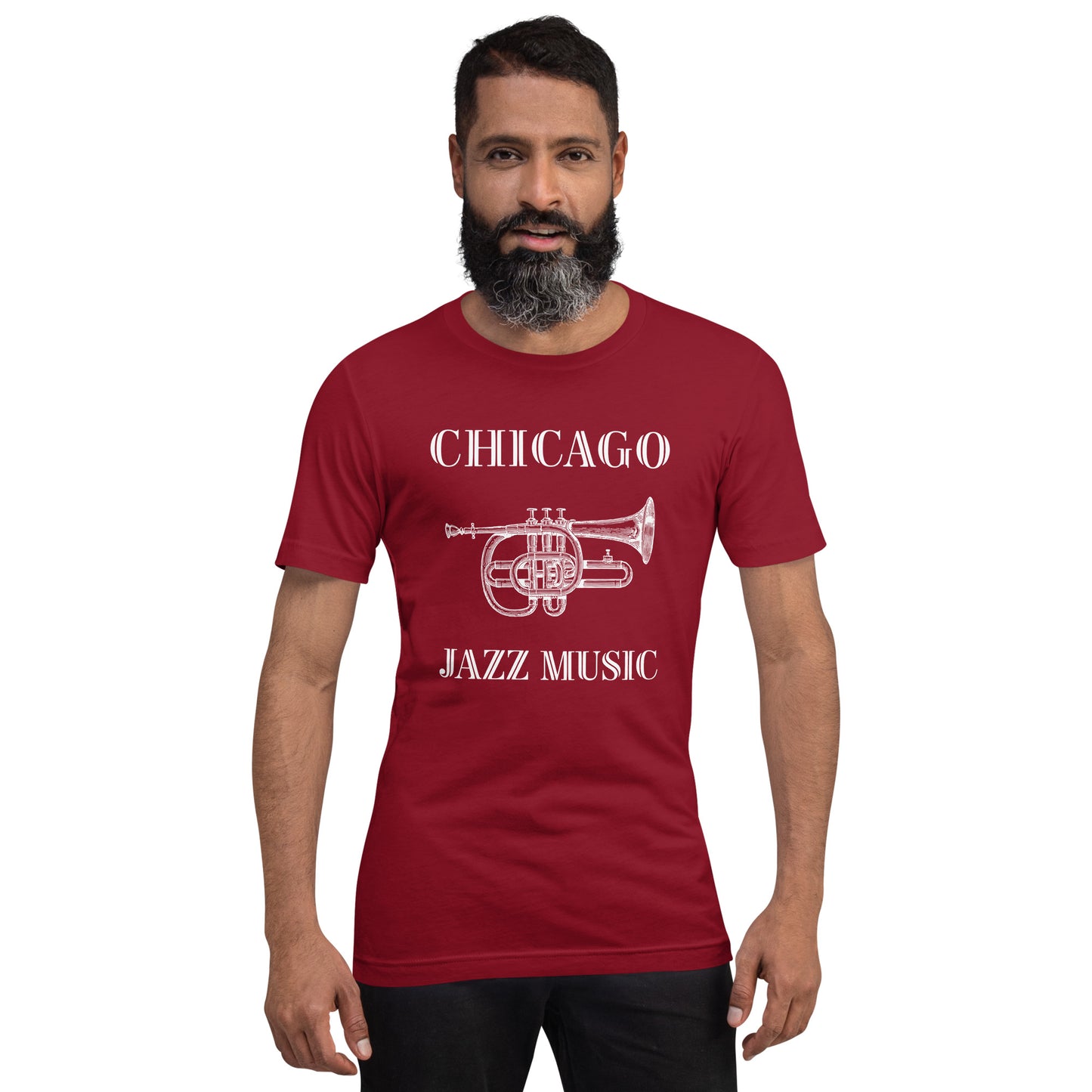 Chicago Jazz Men/Unisex T-Shirt - Activewear Well